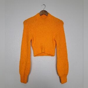Urban Outfitters Cropped Mock Neck Knit Sweater